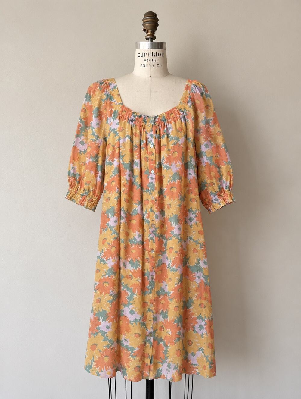 Rails Isa Daisy Meadow Linen Blend Mini Dress | Medium
